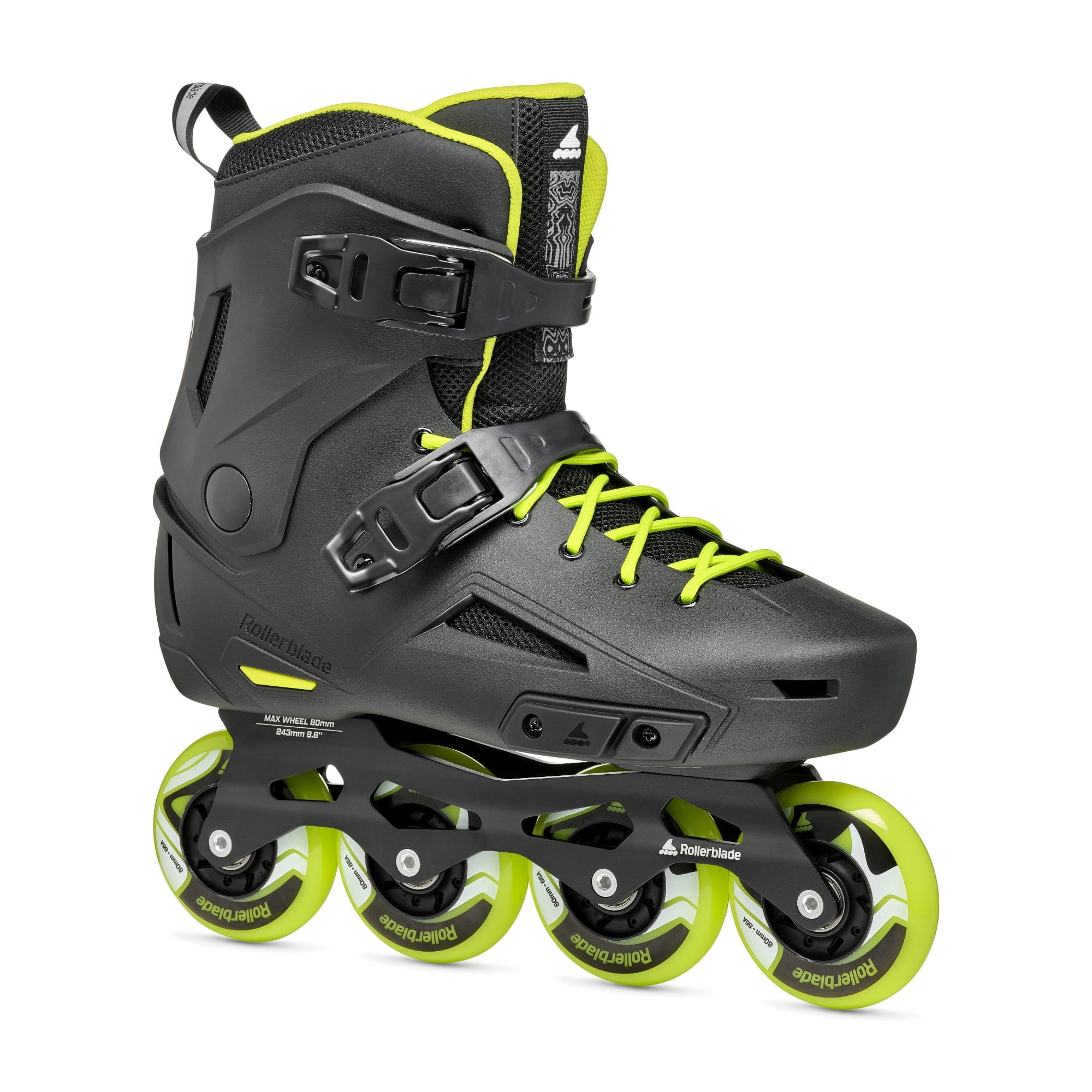 Rolki Rollerblade Lightning 80 Black/Lime - 3701 - EDGE Shop
